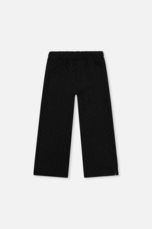 Wide Leg Jacquard Pants Black - J20YG22_09990