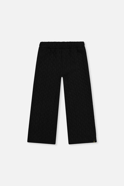 Wide Leg Jacquard Pants Black - J20YG22_09990