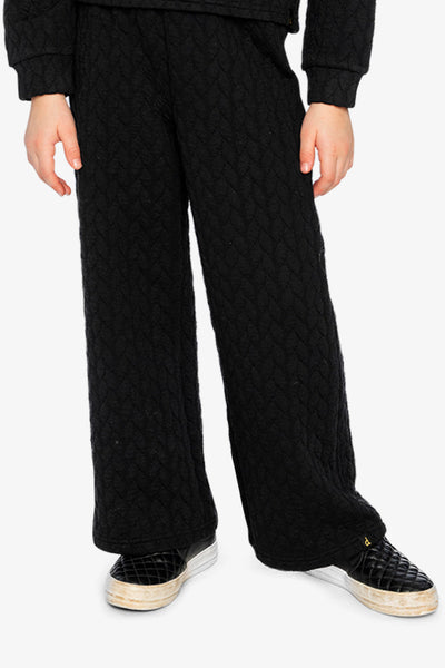 Wide Leg Jacquard Pants Black - J20YG22_09990