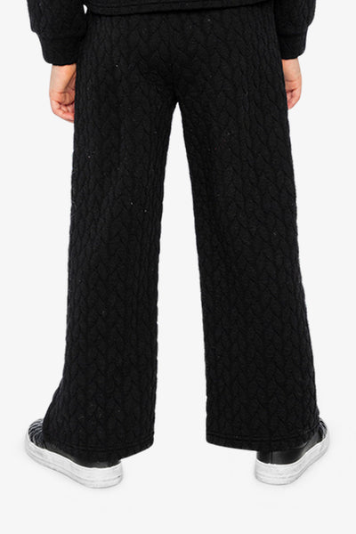Wide Leg Jacquard Pants Black - J20YG22_09990