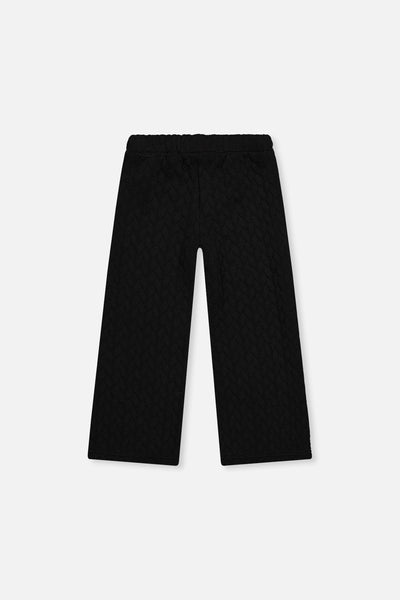 Wide Leg Jacquard Pants Black - J20YG22_09990