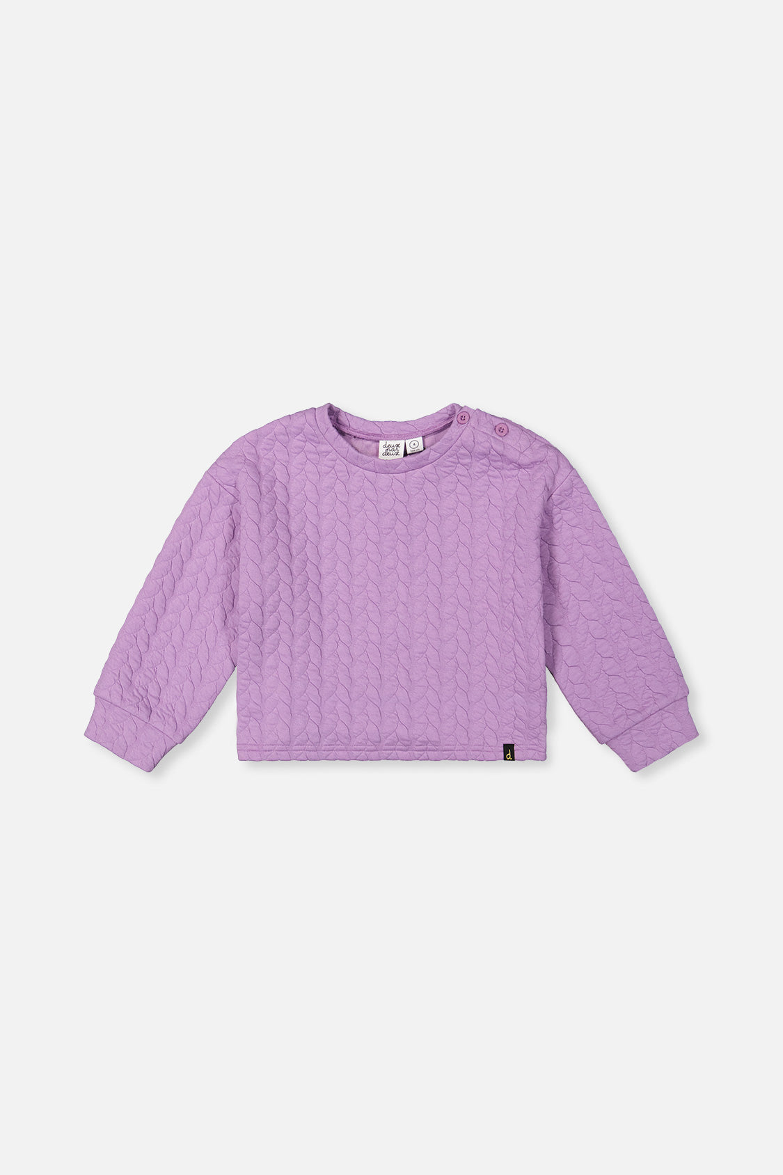 Sweat en jacquard violet