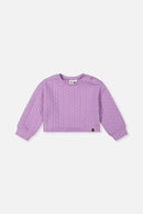 Jacquard Sweatshirt Purple - J20YG32_05930