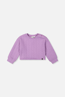Jacquard Sweatshirt Purple - J20YG32_05930