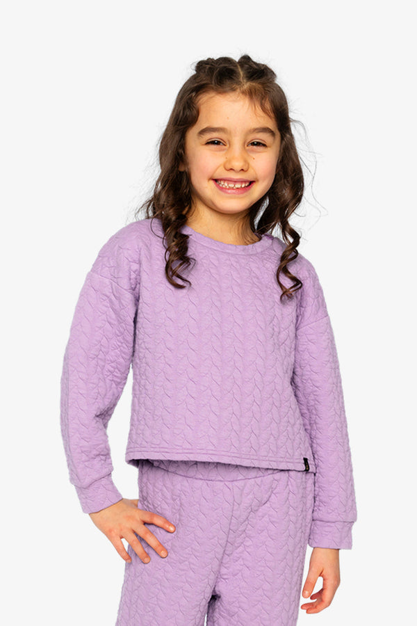 Jacquard Sweatshirt Purple - J20YG32_05930