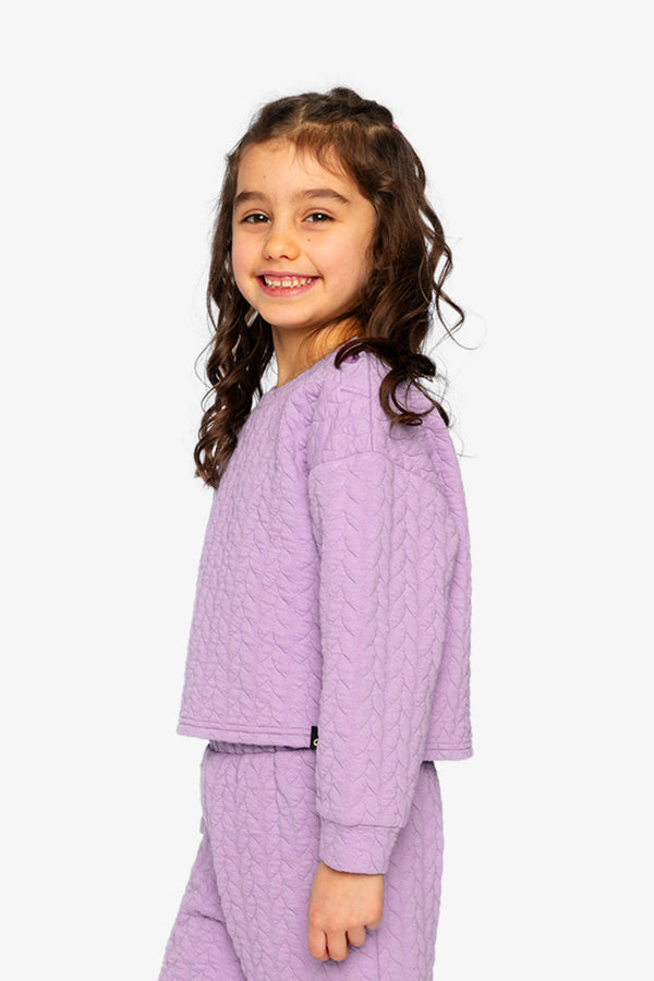 Jacquard Sweatshirt Purple - J20YG32_05930