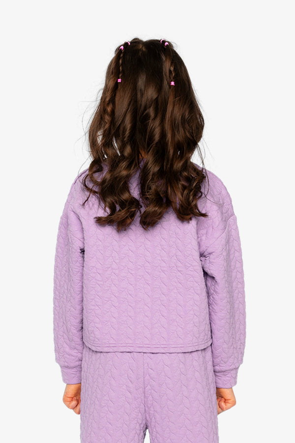 Jacquard Sweatshirt Purple - J20YG32_05930