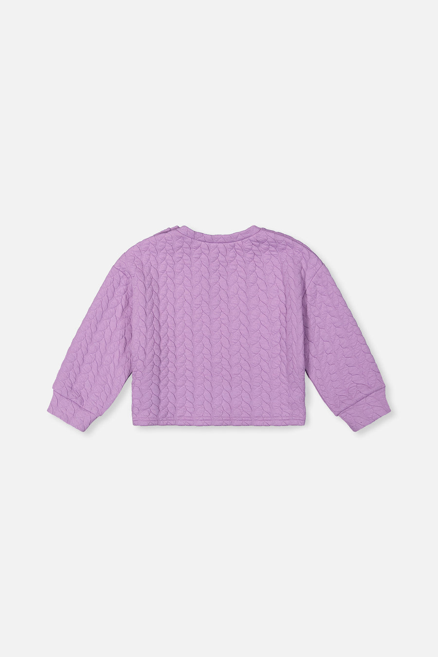 Sweat en jacquard violet