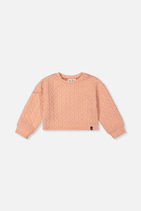 Jacquard Sweatshirt Pink