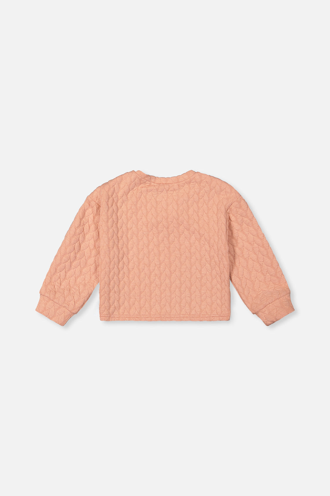 Sweat en jacquard rose