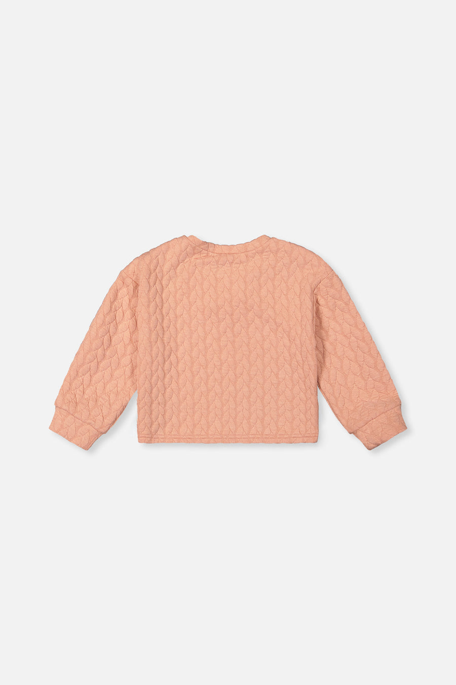 Sweat en jacquard rose