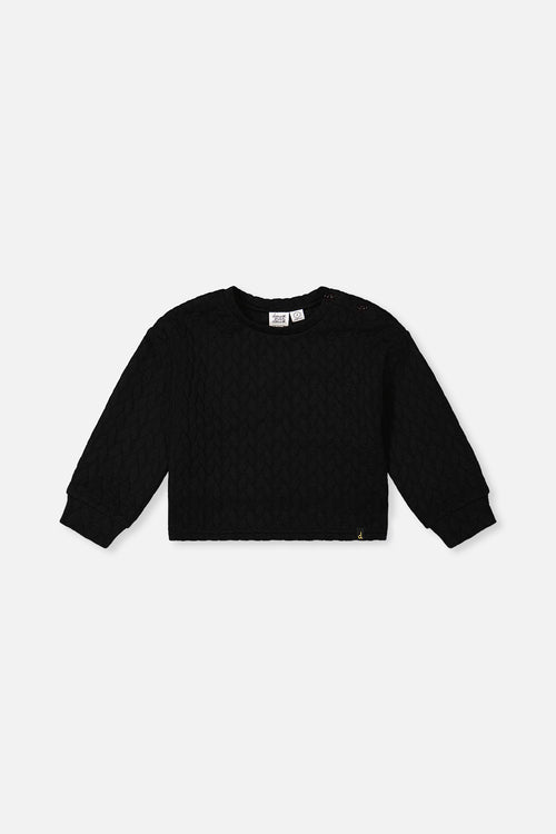 Jacquard-Sweatshirt Schwarz