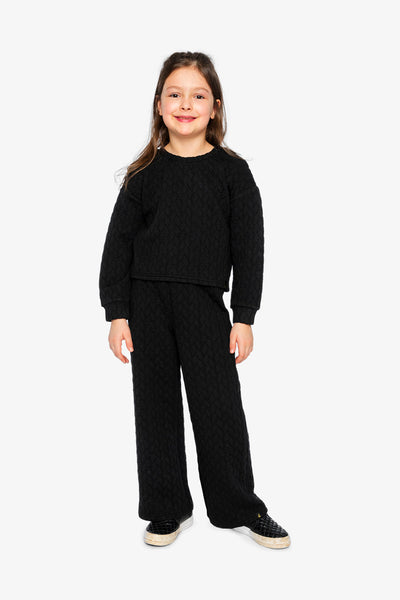 Jacquard Sweatshirt Black - J20YG32_09990