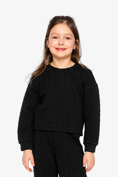 Jacquard Sweatshirt Black - J20YG32_09990
