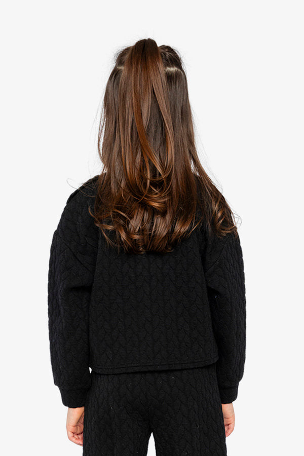Jacquard Sweatshirt Black - J20YG32_09990
