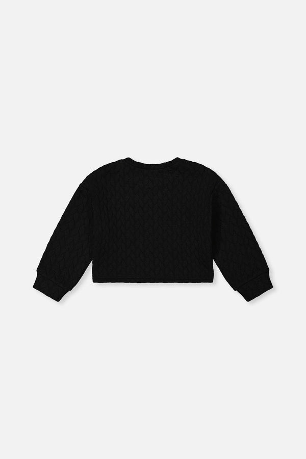 Jacquard Sweatshirt Black - J20YG32_09990