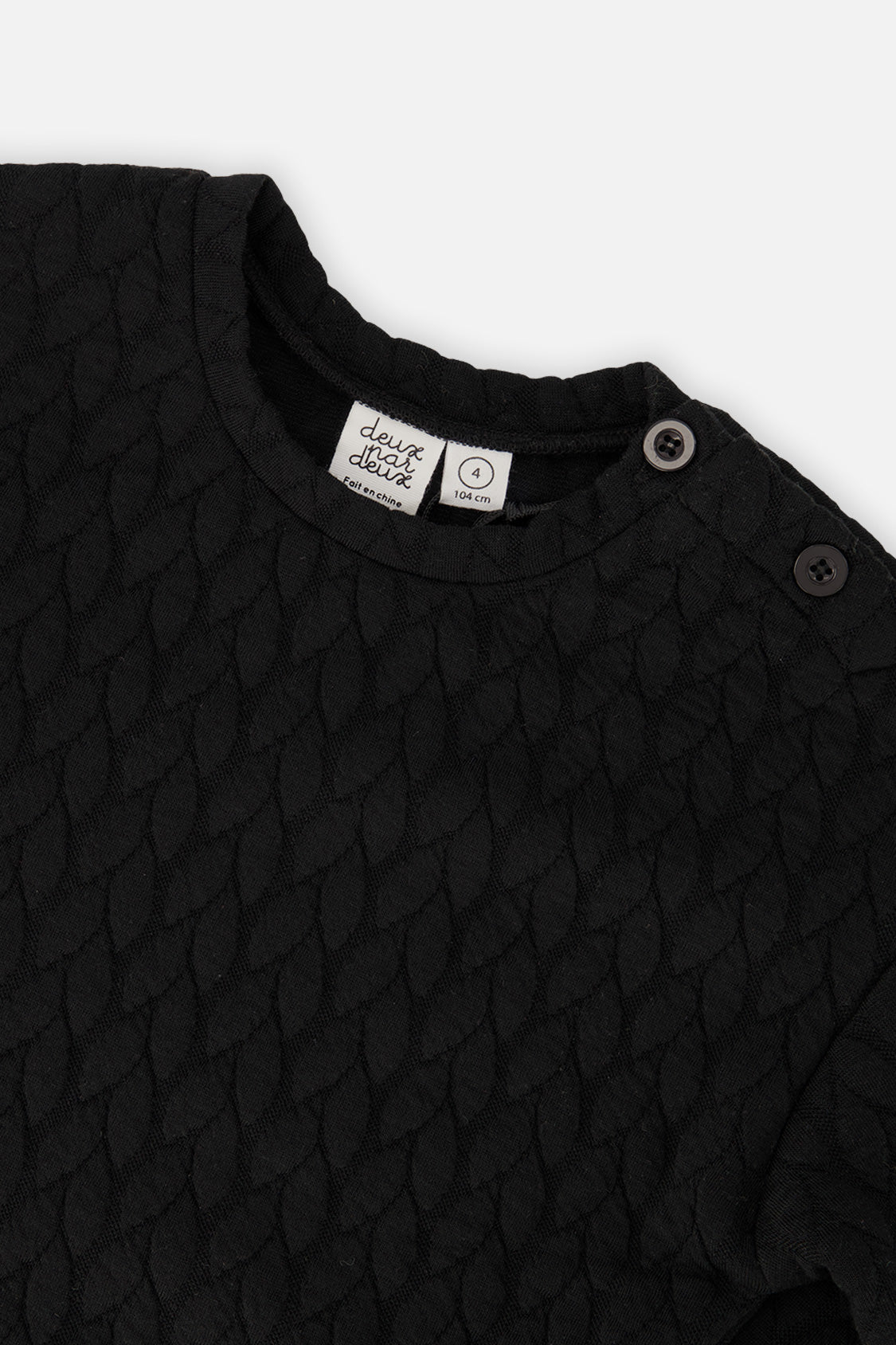 Jacquard Sweatshirt Black - J20YG32_09990