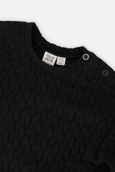 Jacquard Sweatshirt Black - J20YG32_09990