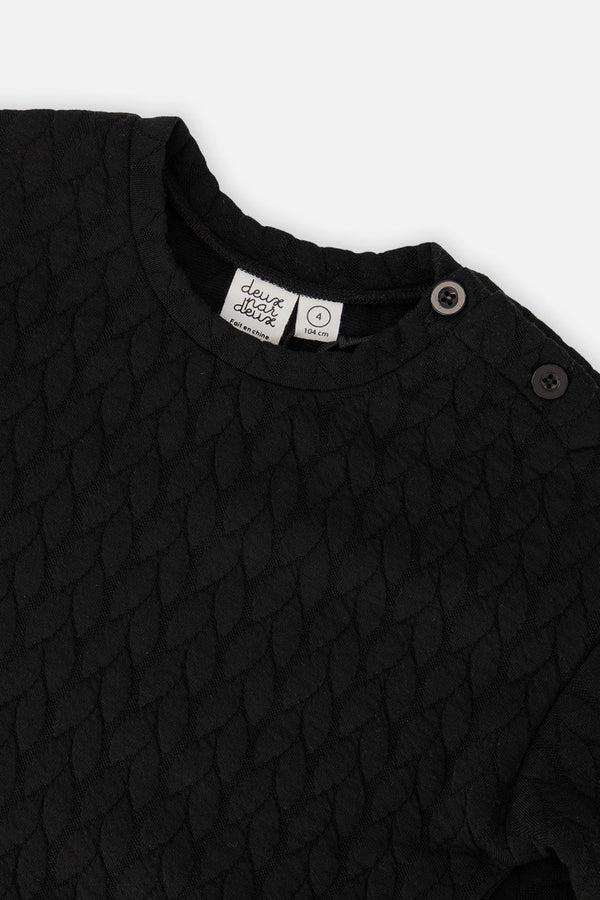 Jacquard Sweatshirt Black - J20YG32_09990