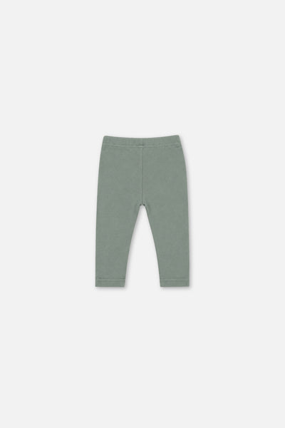 Baby Rib Leggings Green Printed Green