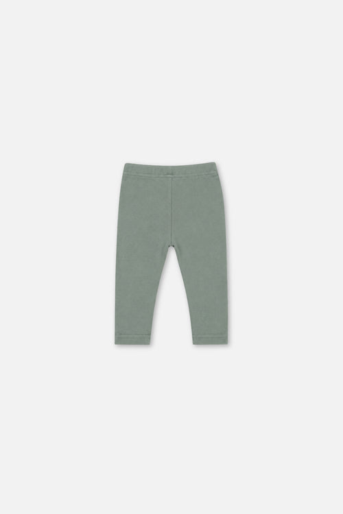 Baby Rib Leggings Green Printed Green