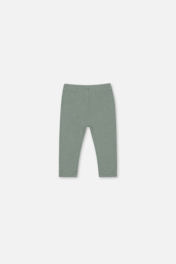 Baby Rib Leggings Green Printed Green