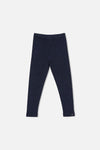 Rib Leggings Dark Blue