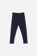 Rib Leggings Dark Blue