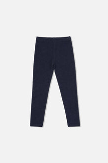 Rib Leggings Dark Blue