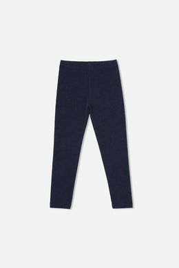 Rib Leggings Dark Blue