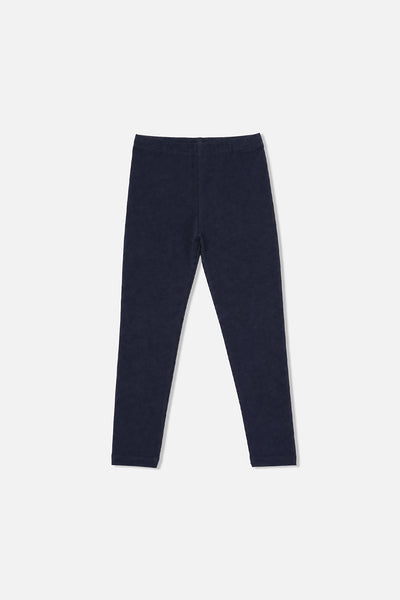 Rib Leggings Dark Blue