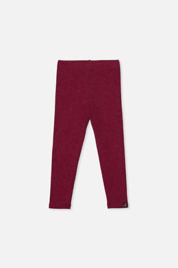 Leggings en rib doux brun rougeâtre