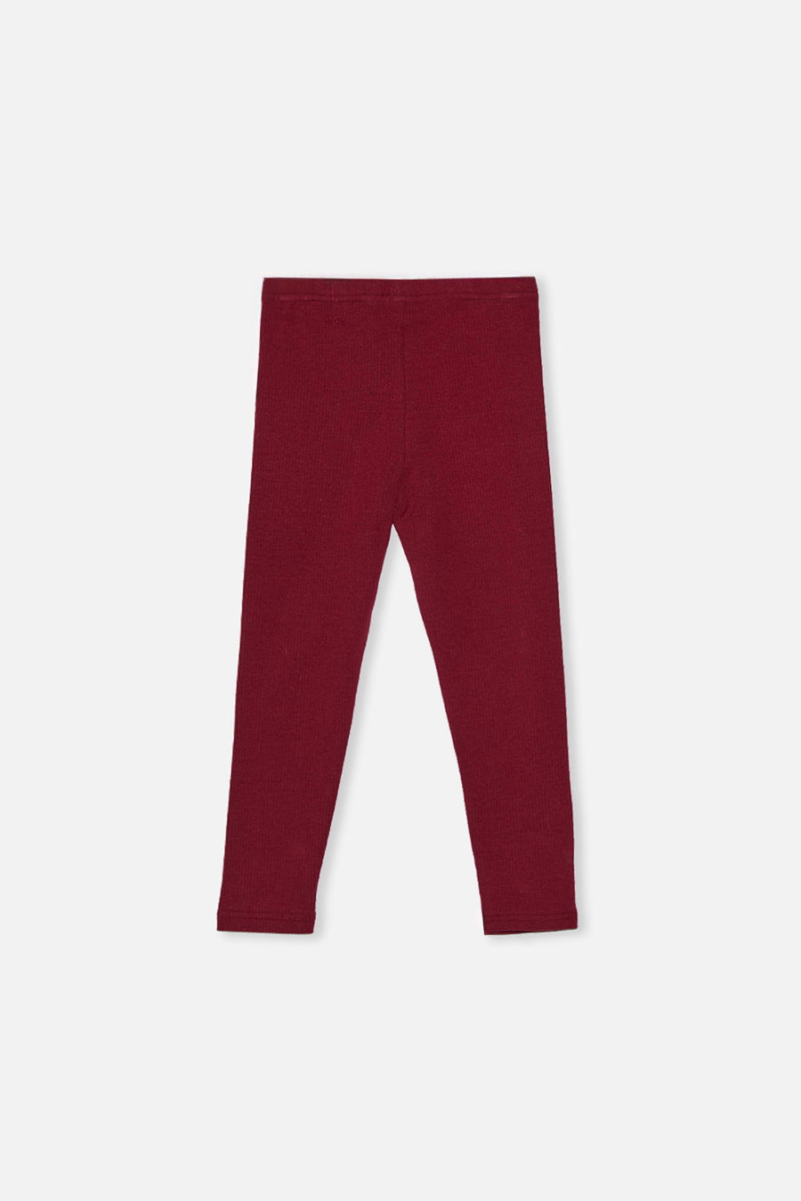 Rib Leggings Reddish-Brown
