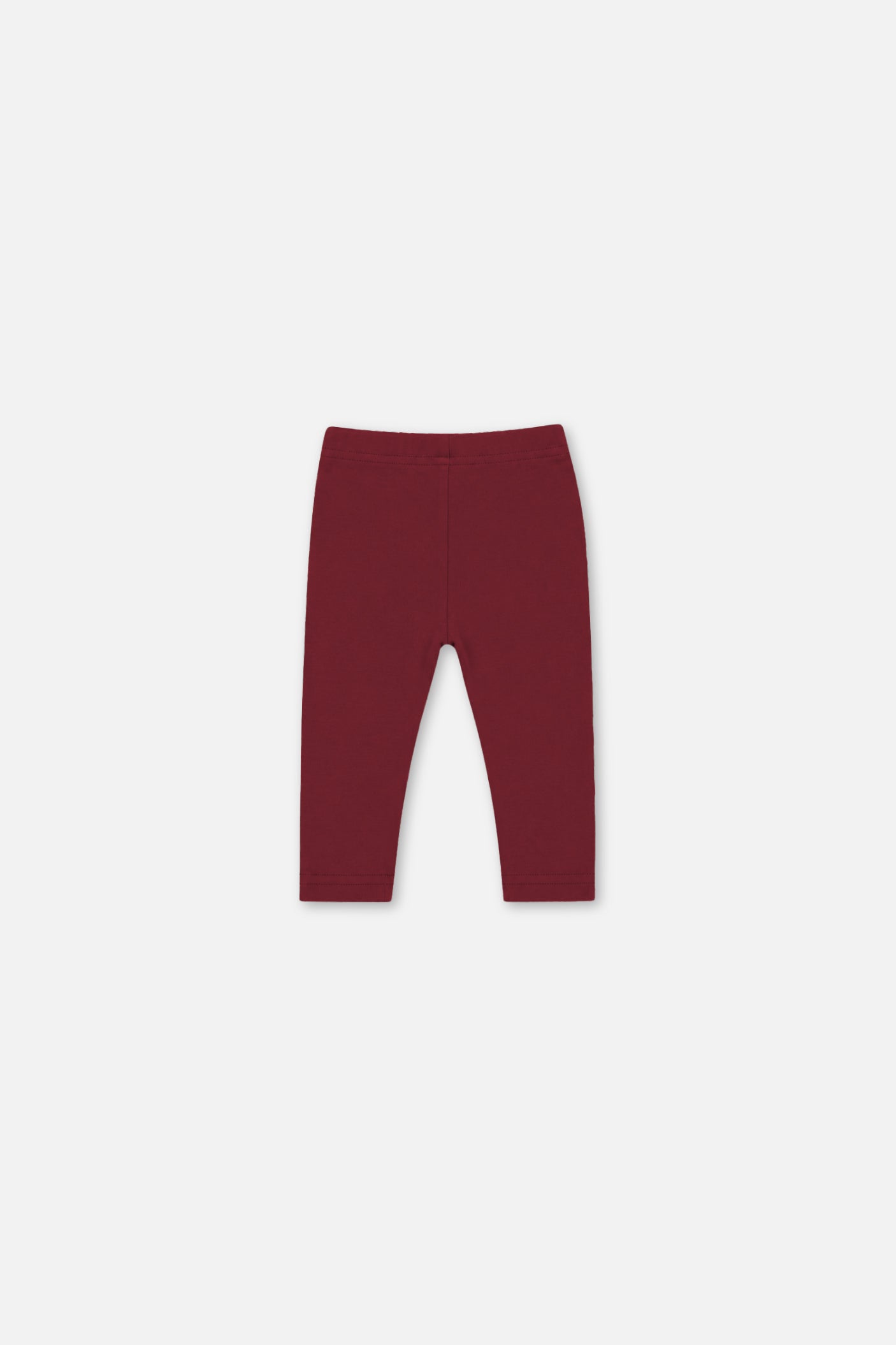 Baby-Rippenleggings in rötlich-braun