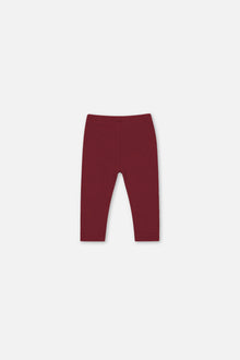 Baby Rib Leggings Reddish-Brown