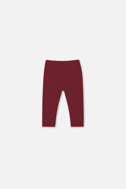 Baby Rib Leggings Reddish-Brown