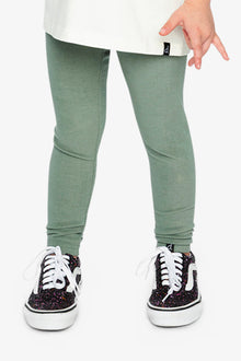 Rib Leggings Green Printed Green - J20YG60_03992