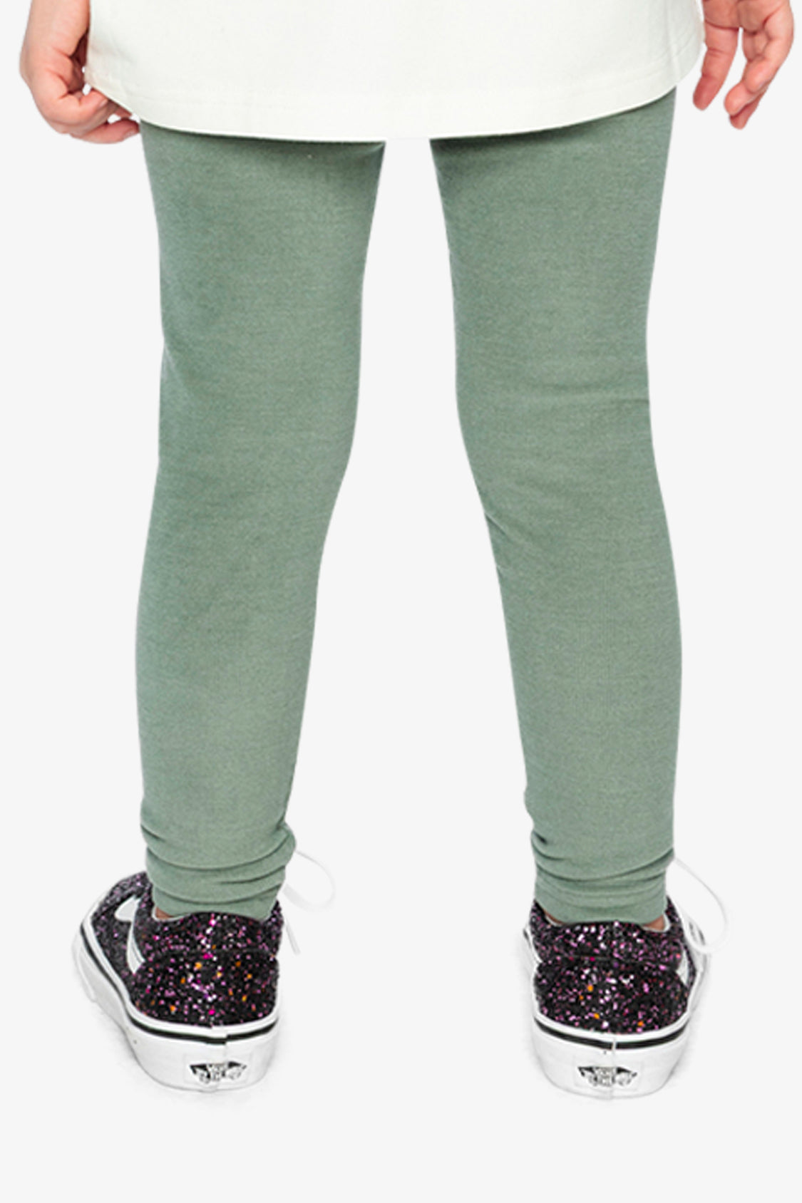Rib Leggings Green Printed Green - J20YG60_03992