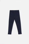 Leggings en rib doux bleu foncé