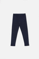 Rib Leggings Dark Blue