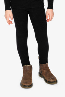 Rib Leggings Black - J20YG60_09990