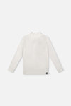 Brushed Rib Mock Neck Top Off-White - J20YG71_01010