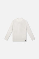 Brushed Rib Mock Neck Top Off-White - J20YG71_01010