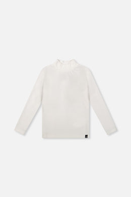 Brushed Rib Mock Neck Top Off-White - J20YG71_01010
