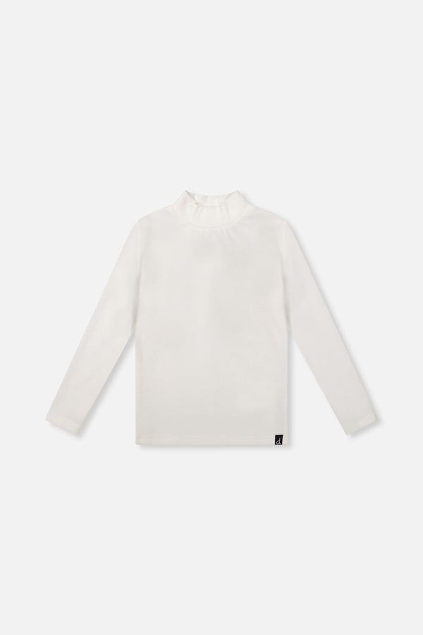 Brushed Rib Mock Neck Top Off-White - J20YG71_01010