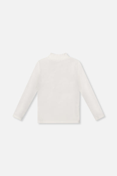 Brushed Rib Mock Neck Top Off-White - J20YG71_01010