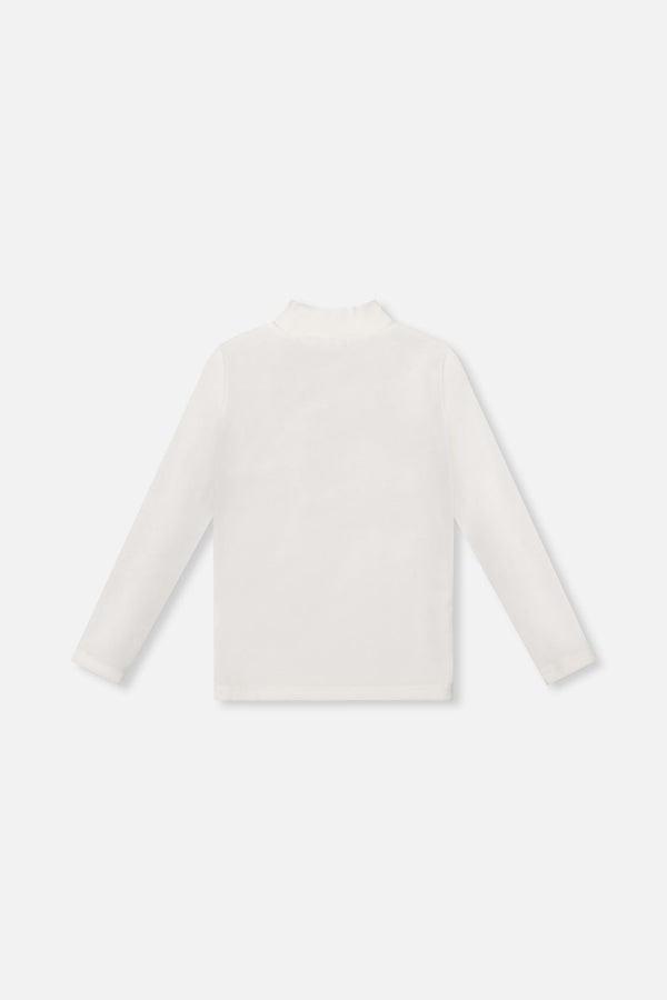 Brushed Rib Mock Neck Top Off-White - J20YG71_01010
