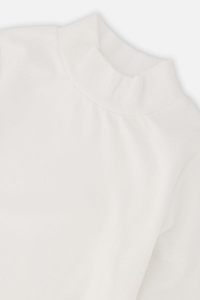 Brushed Rib Mock Neck Top Off-White - J20YG71_01010