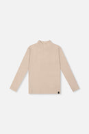 Brushed Rib Mock Neck Top Beige - J20YG71_01160