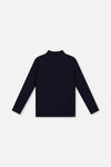 Brushed Rib Mock Neck Top Dark Blue - J20YG71_04810